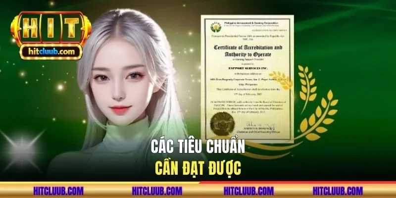  Các tiêu chuẩn cần đạt được